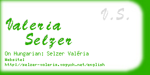 valeria selzer business card