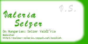 valeria selzer business card